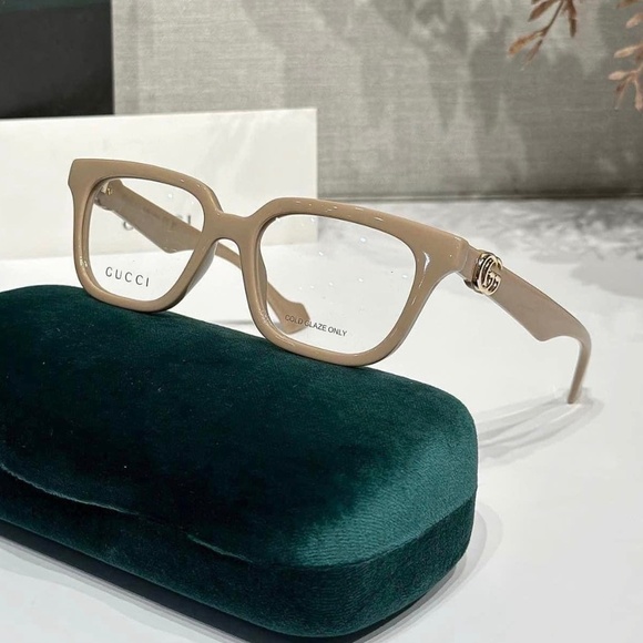 NWT Gucci GG1536O - 007 Nude Eyeglasses - Picture 8 of 10